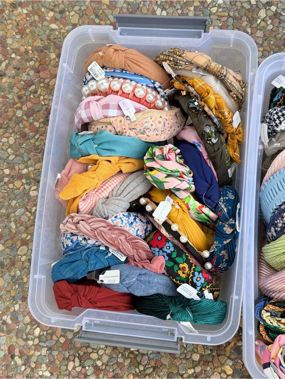 Assorted Girls' Fabric Headbands - Pink, Yellow, Teal, Navy & More